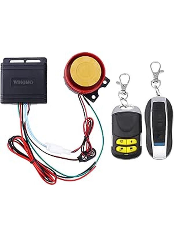 Universal 12V Motorcycle Alarm Anti Theft Security System With Double Remote Control - Image 1