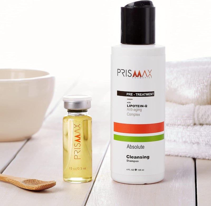 Prismax Pre-Wash Clarifying Shampoo with Keratin - Use Before Hair Treatments, Coloring, Processing, etc. - 4oz - Image 1