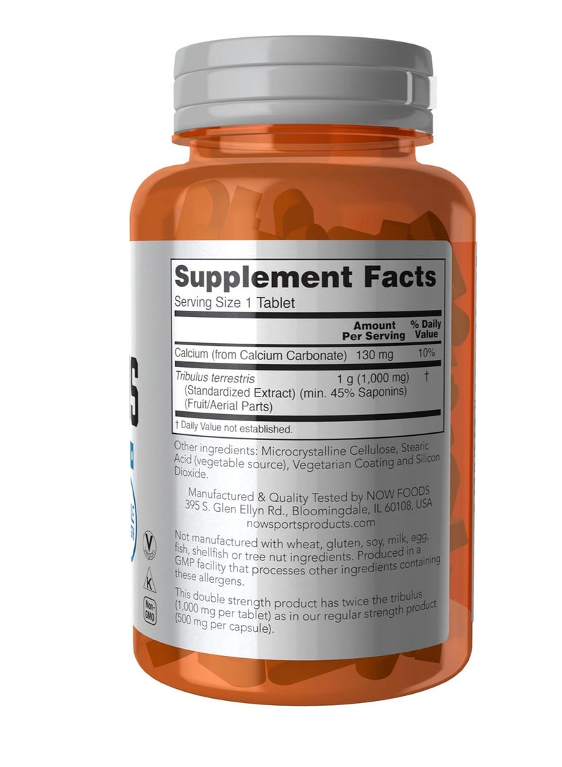 now Now Foods, Sports, Tribulus,1000 Mg, 90 Tablets  - Image 2