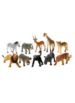 WENNO 10 pcs Wild animals playset in 5.75" height Bucket  - Image 2