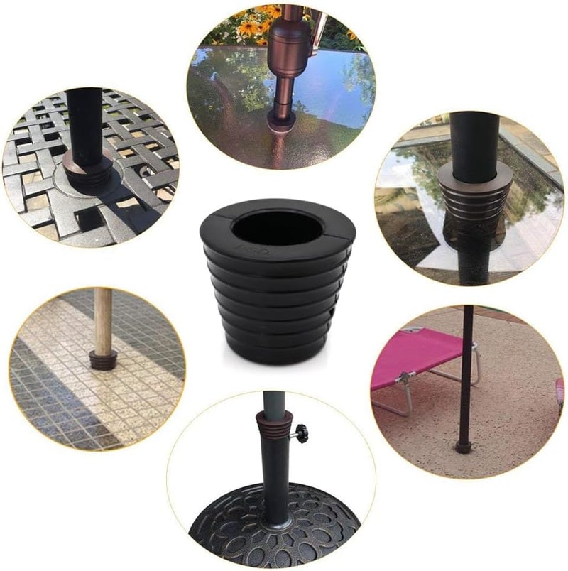 DGQ Patio Umbrella Cone Umbrella Wedge Plug for Patio Table Hole Opening 2-2.5 Inch (Black) - Image 4