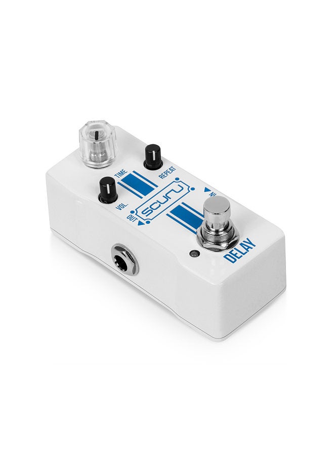 Generic SCURU Guitar Delay Effects Pedal TIME/VOL/REPEAT Comprehensive Controls DC 9V 6.35mm Input/Output Interface Vintage Analog Delay Electric Guitar Delay Effector with True Bypass  - Image 1