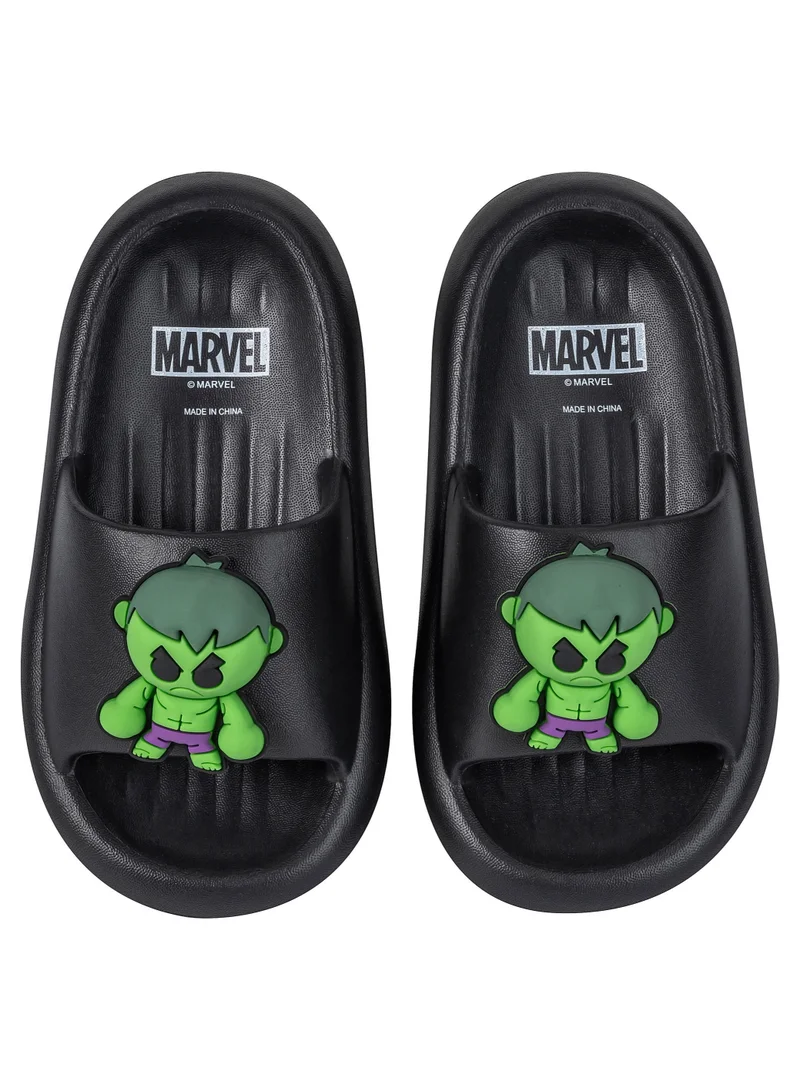 MARVEL Comic Kicks by Urban Marvel Avengers Hulk slides with 3D charm for Boys