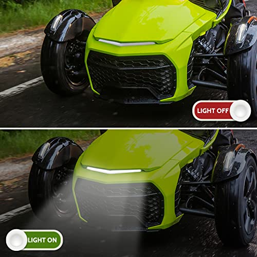SAUTVS LED Signature White Light Kit for Spyder F3, LED Daytime Running Light DRL for Can-Am Spyder F3 All Models (1PCS, Replace #219400599) - Image 4