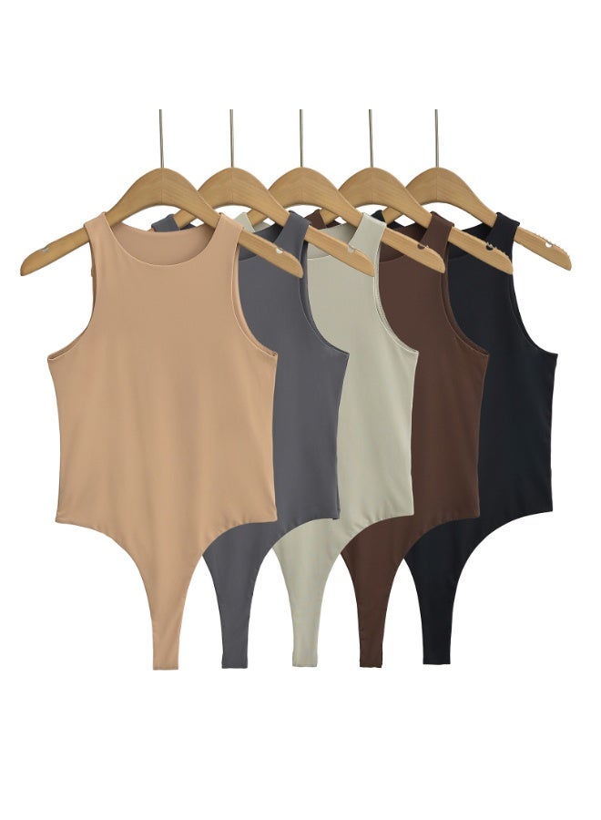 KUYING New Comfortable Skin Friendly Breathable And Slim Fit Vest Set Of 5  - Image 1