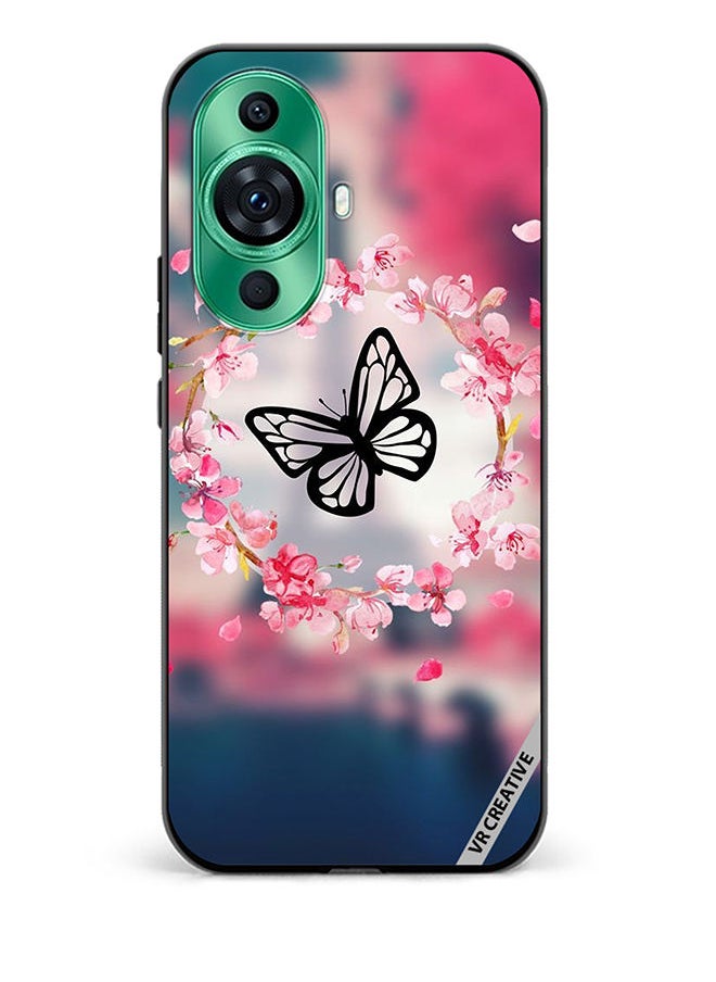 VR CREATIVE - Protective Case Cover For Huawei nova 11 Ultra Butterfly in Flower Ring Design Multicolour - Image 1