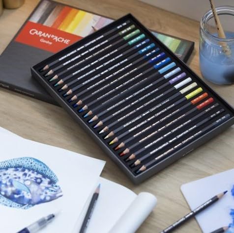 Caran D'ache Museum Aquarelle Pencil Sets Landscape Set of 20 Colours (3510.420) - Image 2