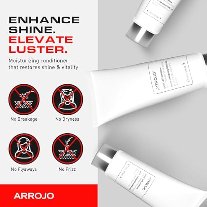 ARROJO Shine Luxe Hair Conditioner – Paraben & Sulfate Free Conditioner for Hair Shine – Moisturizing Conditioner to Add Luster & Vitality - Keratin Conditioner for Men & Women - Image 3