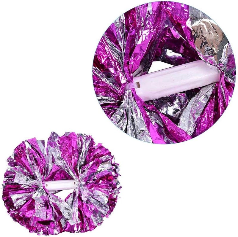 comfrt Cheerleading Pom, 1 Pair Cheerleader Aerobics Pom Poms Pompoms for Dance Party School Sports Competition - Image 3