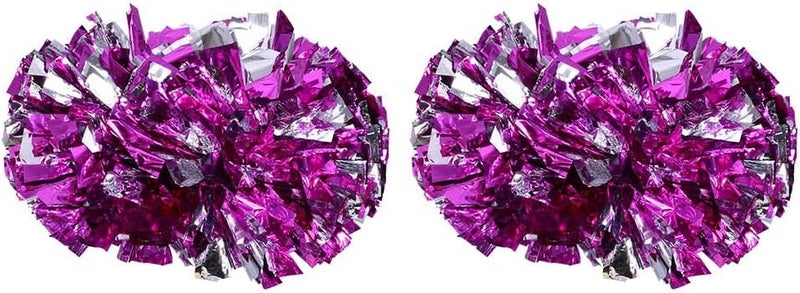 comfrt Cheerleading Pom, 1 Pair Cheerleader Aerobics Pom Poms Pompoms for Dance Party School Sports Competition - Image 1