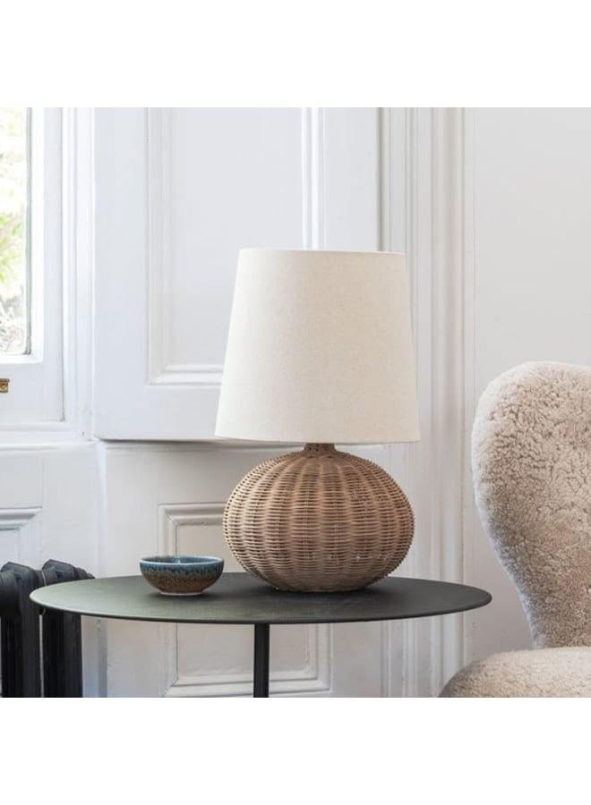 tbshomelamp Bamboo-Boho Table Lamp  Beige 20x30 cm - Image 3