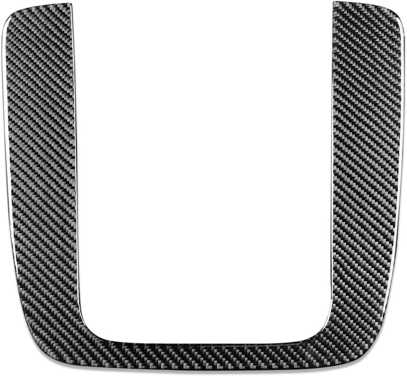 PJFUS Real Premium Black Carbon Fiber Sticker Car Central A/C Control Panel U Type Frame Trim Set for Chevrolet Avalanche/Silverado LTZ 2007-2013 - Image 5