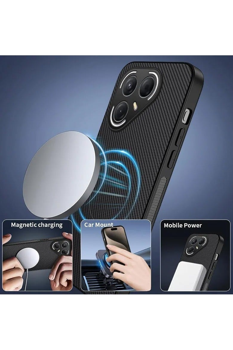 general Protective case compatible with Tecno Pova 7 Ultra 5G, featuring wireless charging functionality, ultra-thin matte finish, shock-resistant, drop-proof, and magnetic protective case. - Image 5