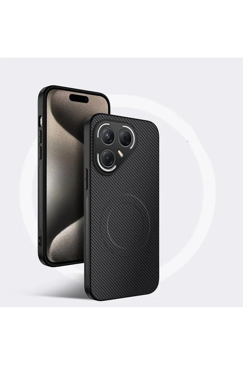 general Protective case compatible with Tecno Pova 7 Ultra 5G, featuring wireless charging functionality, ultra-thin matte finish, shock-resistant, drop-proof, and magnetic protective case. - Image 1