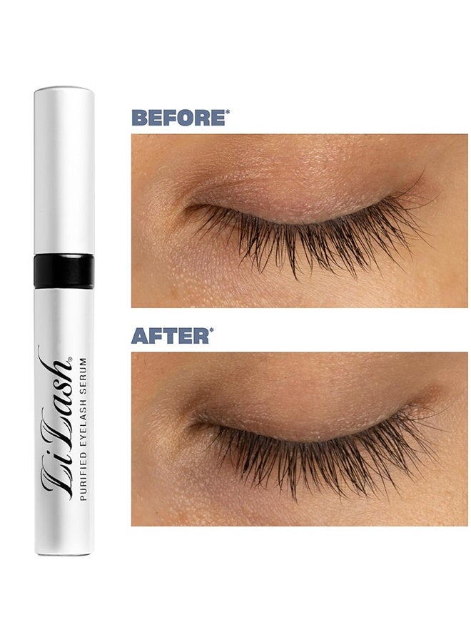 LiLash Purified Eyelash Serum, Advanced Lash Serum For Longer, Eyelash Growth Enhancer, Fuller Eyelashes, Enriched with Vitamin C, Promotes Natural Lash Growth & Strength – 2ml (3 Month Supply) - Image 4