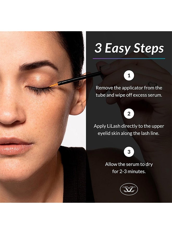 LiLash Purified Eyelash Serum, Advanced Lash Serum For Longer, Eyelash Growth Enhancer, Fuller Eyelashes, Enriched with Vitamin C, Promotes Natural Lash Growth & Strength – 2ml (3 Month Supply) - Image 5