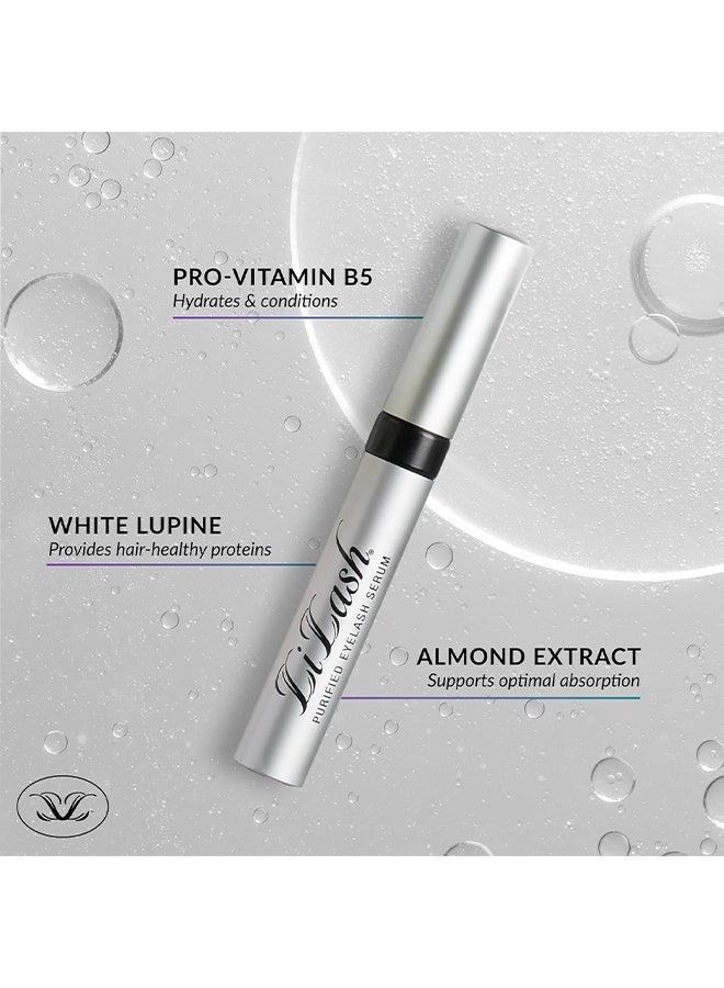 LiLash Purified Eyelash Serum, Advanced Lash Serum For Longer, Eyelash Growth Enhancer, Fuller Eyelashes, Enriched with Vitamin C, Promotes Natural Lash Growth & Strength – 2ml (3 Month Supply) - Image 3