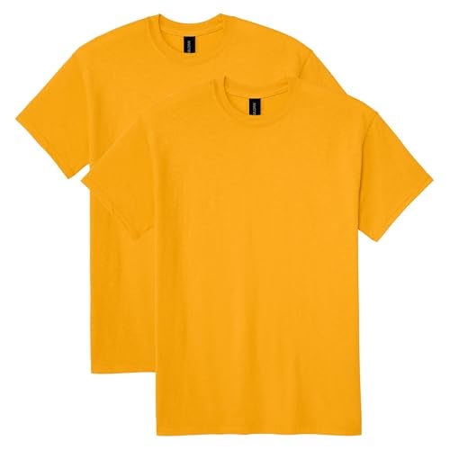 Gildan Unisex Adult Dryblend T-shirt, Style G8000, Multipack, Gold (2-pack), X-Large US - Image 1