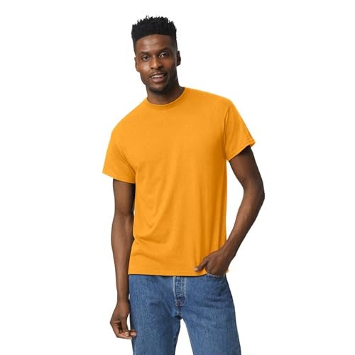 Gildan Unisex Adult Dryblend T-shirt, Style G8000, Multipack, Gold (2-pack), X-Large US - Image 2