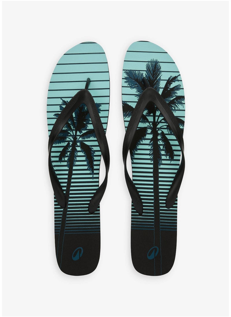 OLAIAN OLAIAN by DECATHLON, Men Flip-Flops 120 Palmline Black  - Image 2