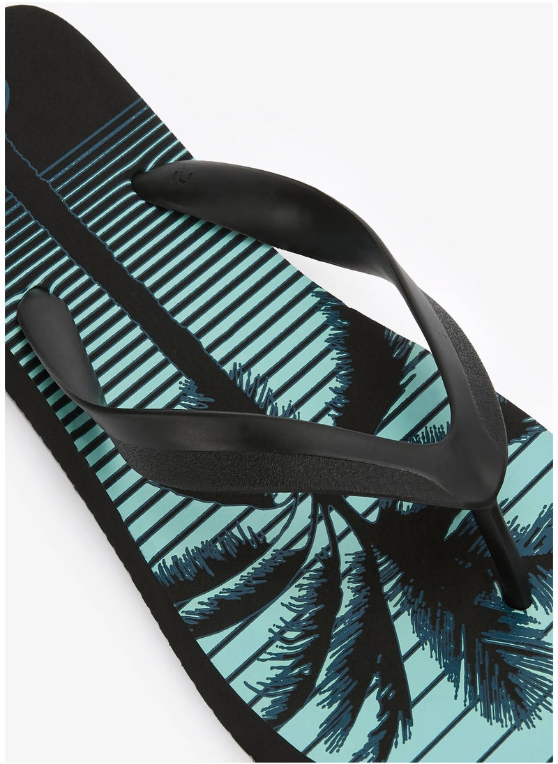 OLAIAN OLAIAN by DECATHLON, Men Flip-Flops 120 Palmline Black  - Image 3