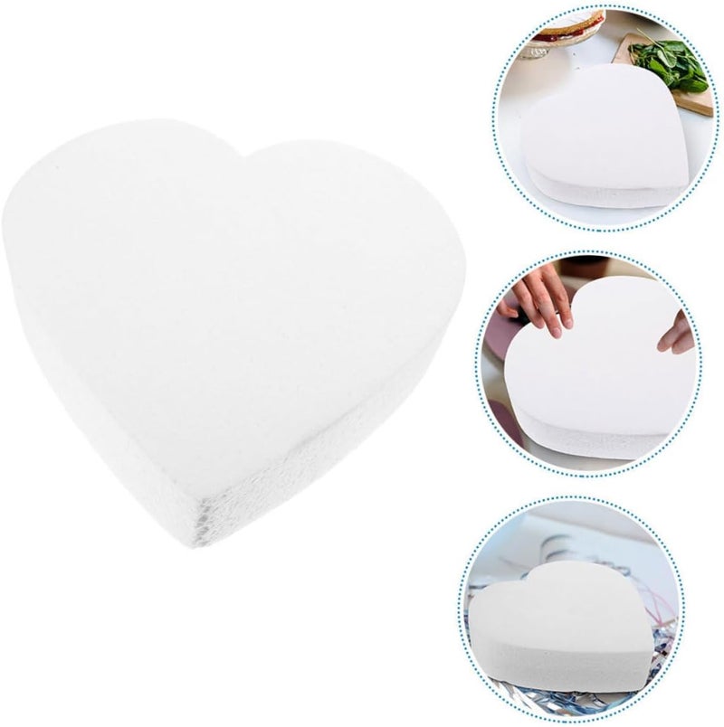 VOSAREA Cake Heart Shaped Model for Diy Decorating and Wedding Displays Bakery Cake Dummy Lightweight and Reusable for Crafting and Baking Practice - Image 4