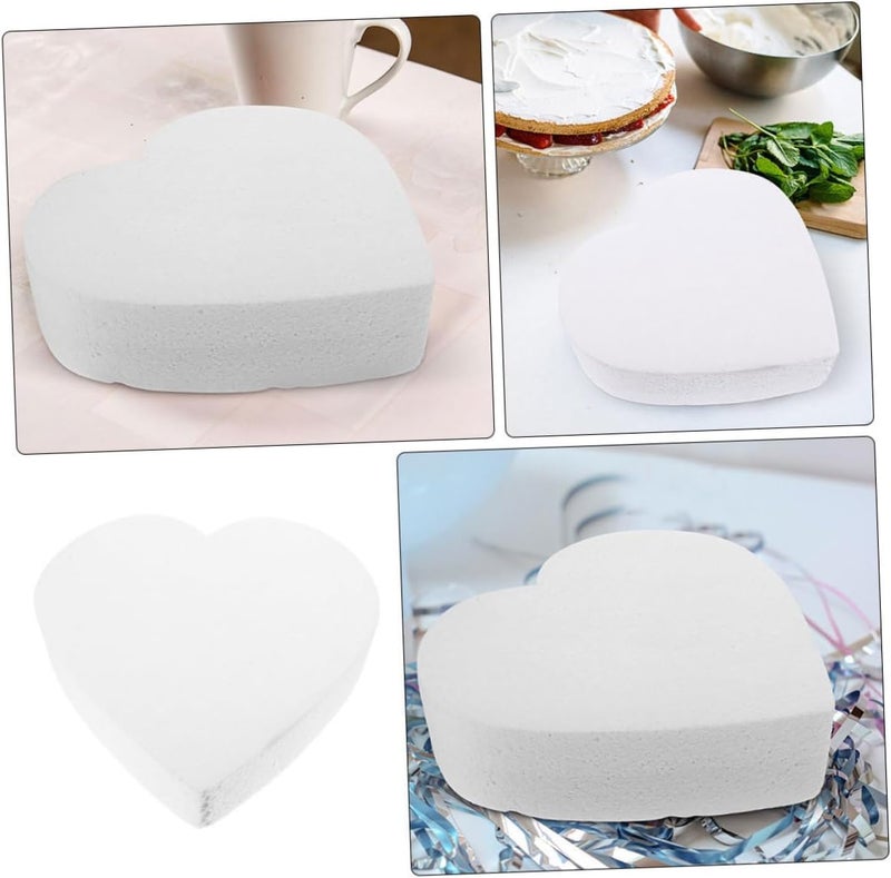 VOSAREA Cake Heart Shaped Model for Diy Decorating and Wedding Displays Bakery Cake Dummy Lightweight and Reusable for Crafting and Baking Practice - Image 5