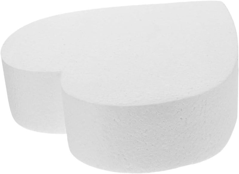 VOSAREA Cake Heart Shaped Model for Diy Decorating and Wedding Displays Bakery Cake Dummy Lightweight and Reusable for Crafting and Baking Practice - Image 1
