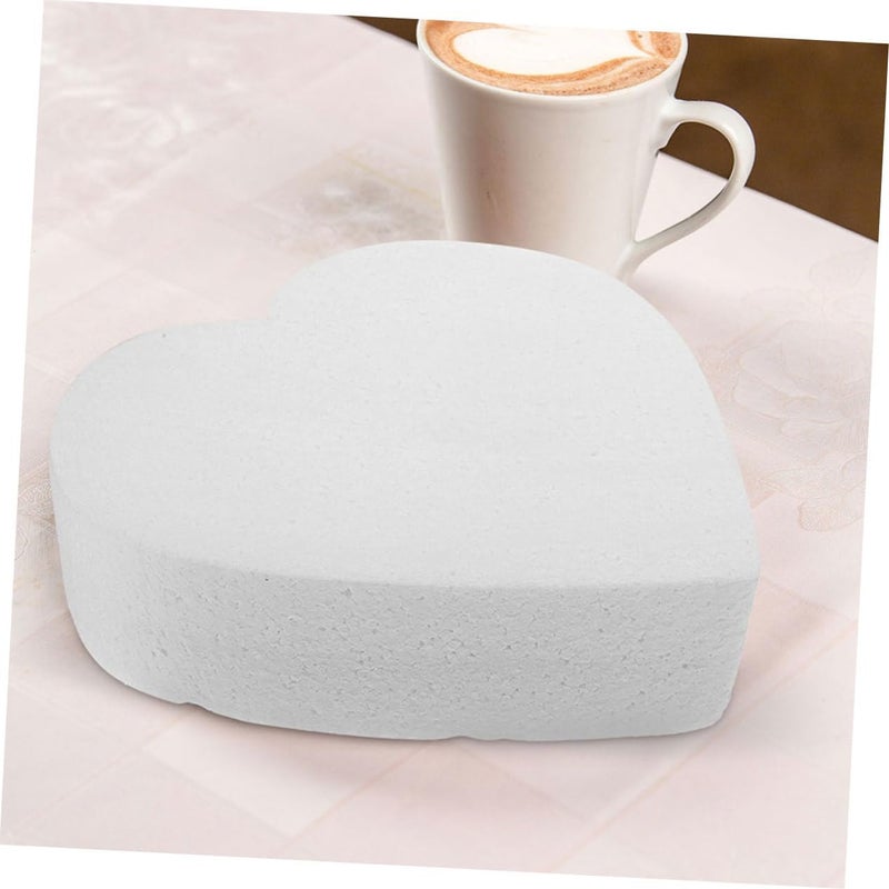VOSAREA Cake Heart Shaped Model for Diy Decorating and Wedding Displays Bakery Cake Dummy Lightweight and Reusable for Crafting and Baking Practice - Image 3
