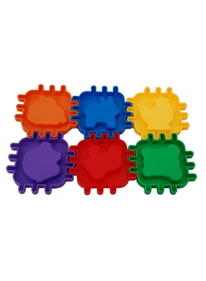 Ratna's Educational Nursery Cube for Kids. 6 Animal Moulds with Interlocking Cube - Image 3