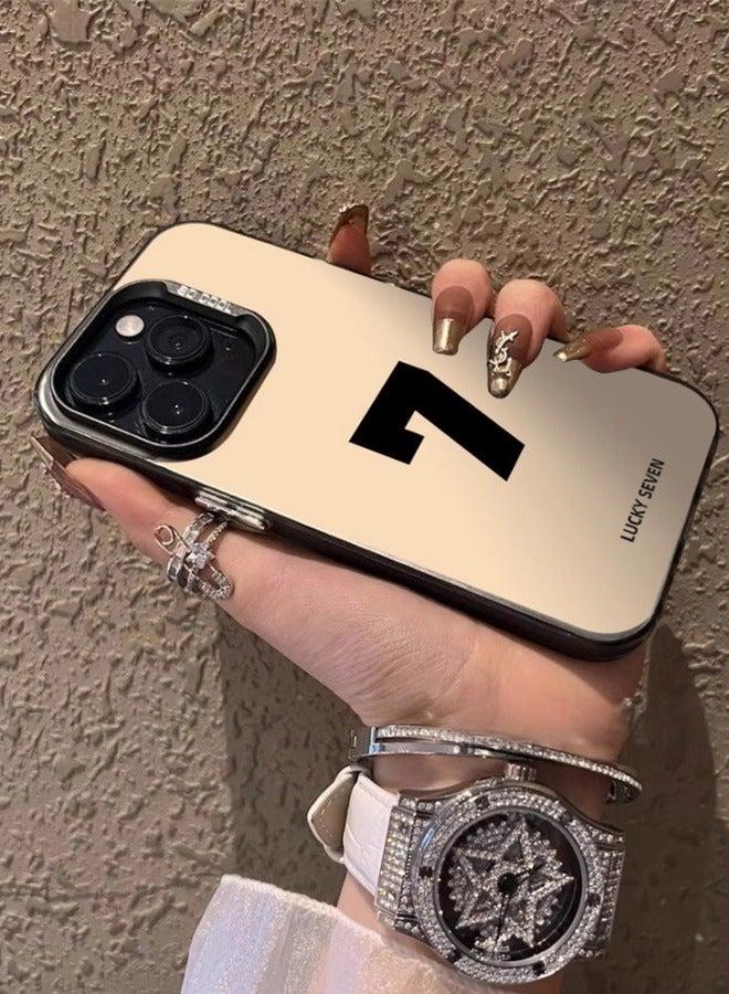 ShebSheb Lucky 7 Phone Case for iPhone 15 Pro Max,Matte Luxury Shockproof Slim Thin Phone Cover - Image 2