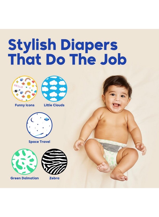 Kim & Kimmy Eco Diapers, Size 5, 26-38 lbs, 44 Diapers - 12 Hour Leak Protection, No Rashes, Hypoallergenic, Ultra-Soft & Highly Absorbent - Cruelty Free & Vegan - Zebra - Image 5