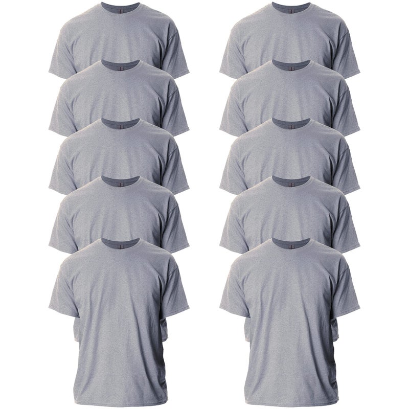 Gildan Adult Ultra Cotton T-Shirt, Style G2000, Multipack, Sport Grey (10-Pack), 3X-Large - Image 1