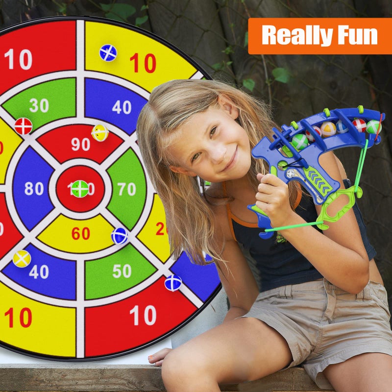 BooTaa 2 Pack 29" Large Dart Board for Kids, Kids Dart Board with 20 Sticky Balls, Boys Toys, Indoor/Outdoor Fun Party Play Game Toys, Birthday Gifts for 3 4 5 6 7 8 9 10 11 12 Year Old Boys Girls - Image 4