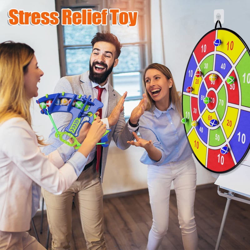 BooTaa 2 Pack 29" Large Dart Board for Kids, Kids Dart Board with 20 Sticky Balls, Boys Toys, Indoor/Outdoor Fun Party Play Game Toys, Birthday Gifts for 3 4 5 6 7 8 9 10 11 12 Year Old Boys Girls - Image 5