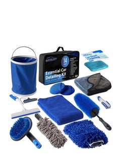 SYOSI Car Wheel Tire Cleaning Brush Set, Car Detailing Kit, 20Pcs Car Detailing Brush Set (Wheels Brush, Rim Brush, Detailing Brushes, Car Drill Detailing Brushes, Wash Mitt, Wax Pads, Wash Towels)  - Image 1
