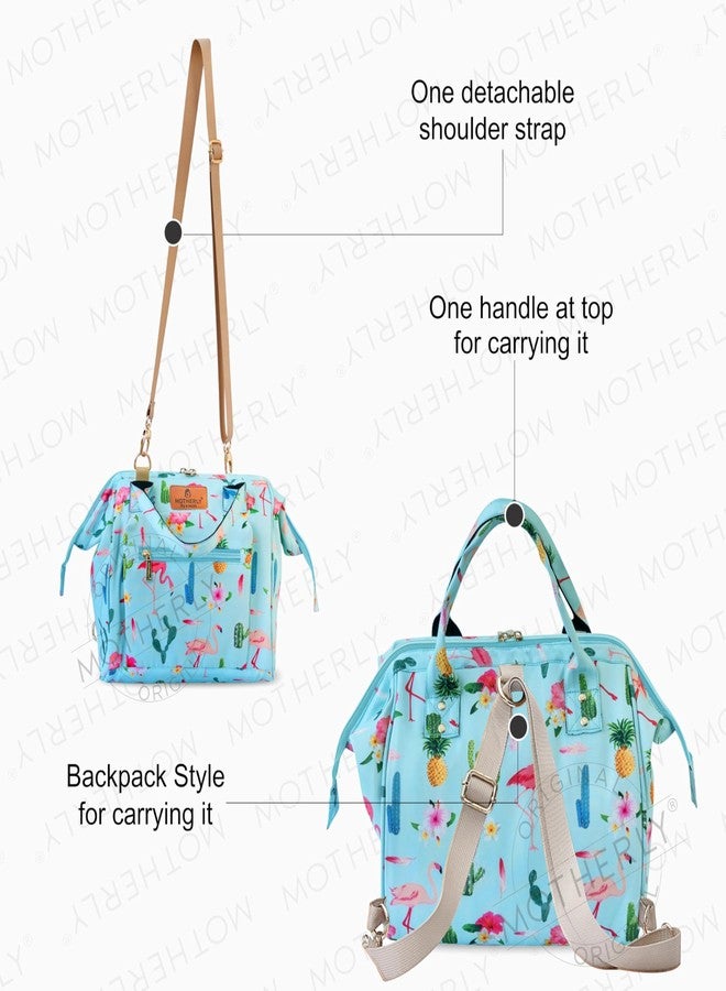 Motherly Nano Diaper Bag for Mothers for Travel- Combo Set with Accessories, Small Maternity Handbag for Newborn Baby,Multiple Pockets Water Resistant Baby Bag (Cactus Light Green) - Image 4