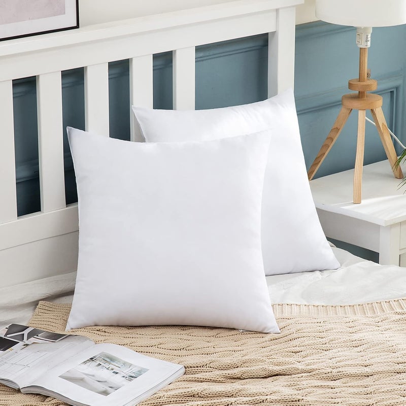 Set of 4 Cushion Inner 40X40 CM Pillow Insert 16x16 Inch Warm and Soft fluffy Plump White Cushion Inner for Decorative Cushion Cover in Bed Sofa Outdoor - Image 4
