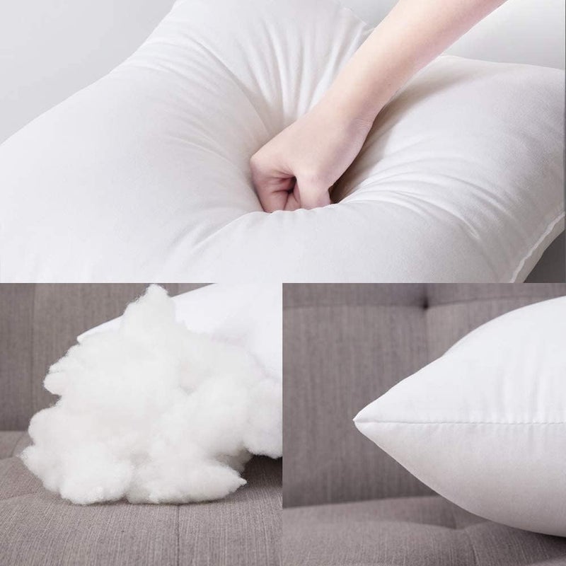 Set of 4 Cushion Inner 40X40 CM Pillow Insert 16x16 Inch Warm and Soft fluffy Plump White Cushion Inner for Decorative Cushion Cover in Bed Sofa Outdoor - Image 5