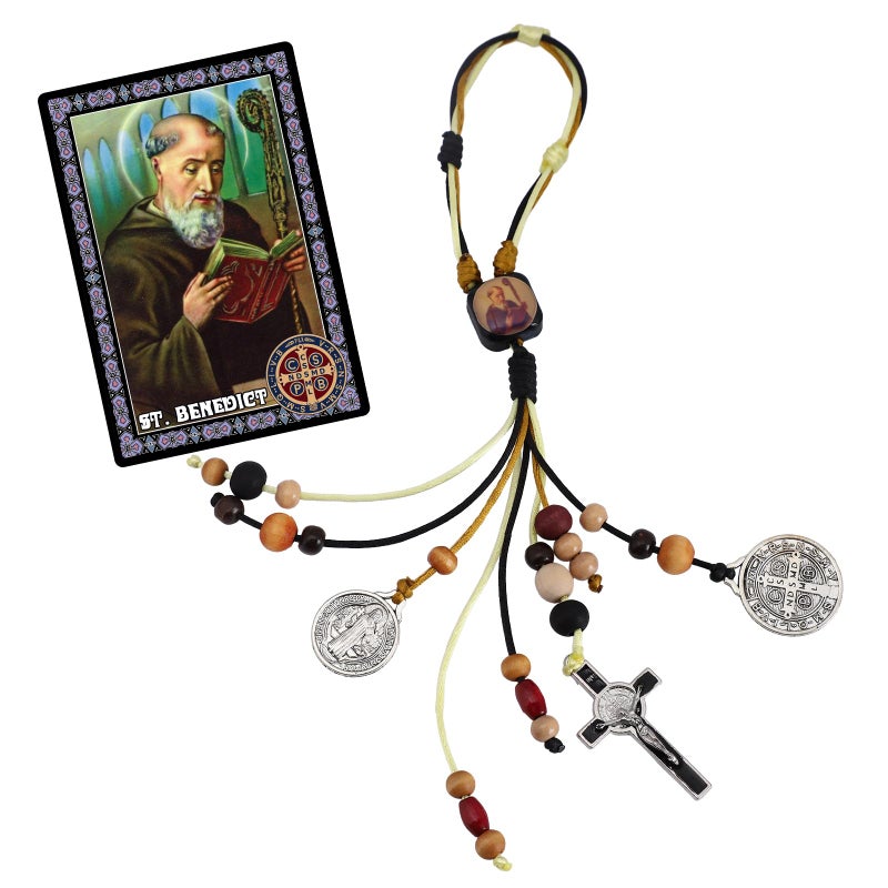 St Benedict Medals for Door with Saint Benedict Prayer Cards Home ProtectionSt Benedict Crucifix Catholic Gift Set for New Home Door Hanger DecorMedalla De San BenitoEscapularios Catolicos