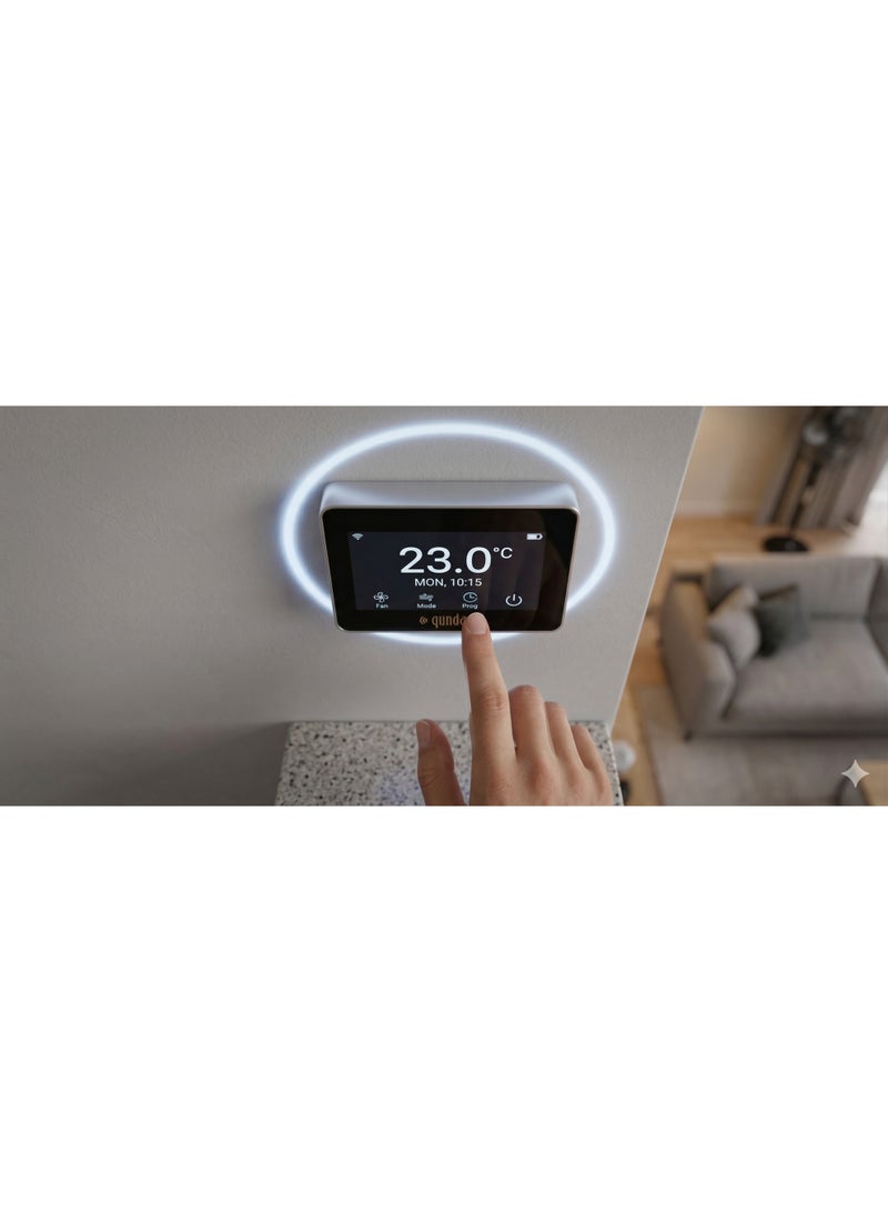 كوندا منظم حرارة كواندا لاسلكي بشاشة تعمل باللمس قابل للبرمجة - وحدة تحكم HVAC - Image 3