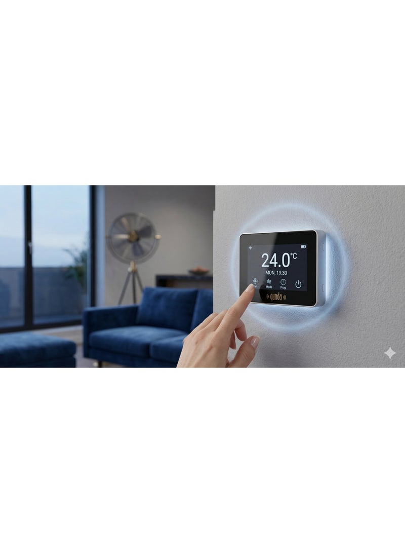 كوندا منظم حرارة كواندا لاسلكي بشاشة تعمل باللمس قابل للبرمجة - وحدة تحكم HVAC - Image 5