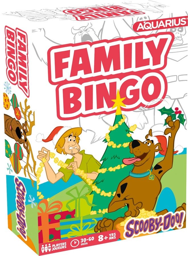 AQUARIUS Scooby-Doo! Christmas Family Bingo - Fun Family Party Game for Kids, Teens & Adults - Entertaining Game Night Gift - Officially Licensed Scooby Doo Merchandise