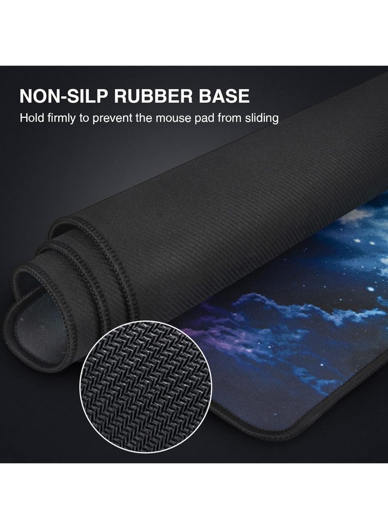 EFISH Mouse Pad (800 * 300 * 3 MM) Extended Large Mouse Mat Desk Pad, Stitched Edges Mousepad,Non-Slip Rubber Base,XL Gaming Mouse Pad for Office & Home  - Image 3