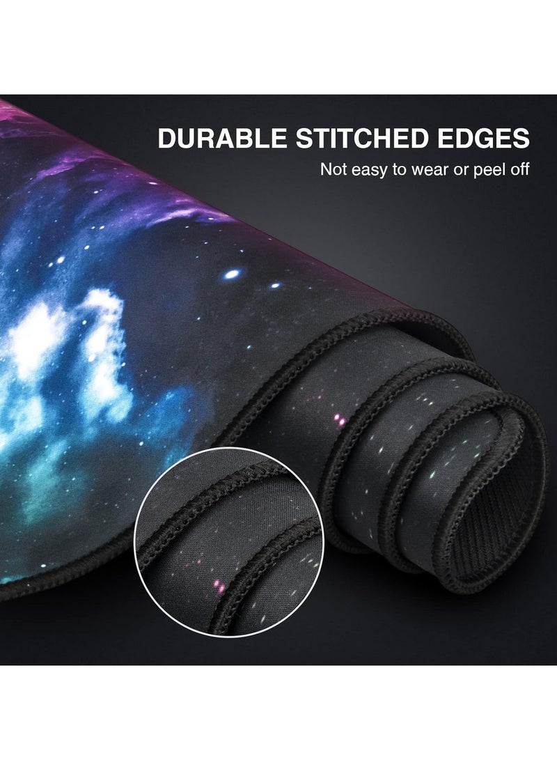 EFISH Mouse Pad (800 * 300 * 3 MM) Extended Large Mouse Mat Desk Pad, Stitched Edges Mousepad,Non-Slip Rubber Base,XL Gaming Mouse Pad for Office & Home  - Image 4