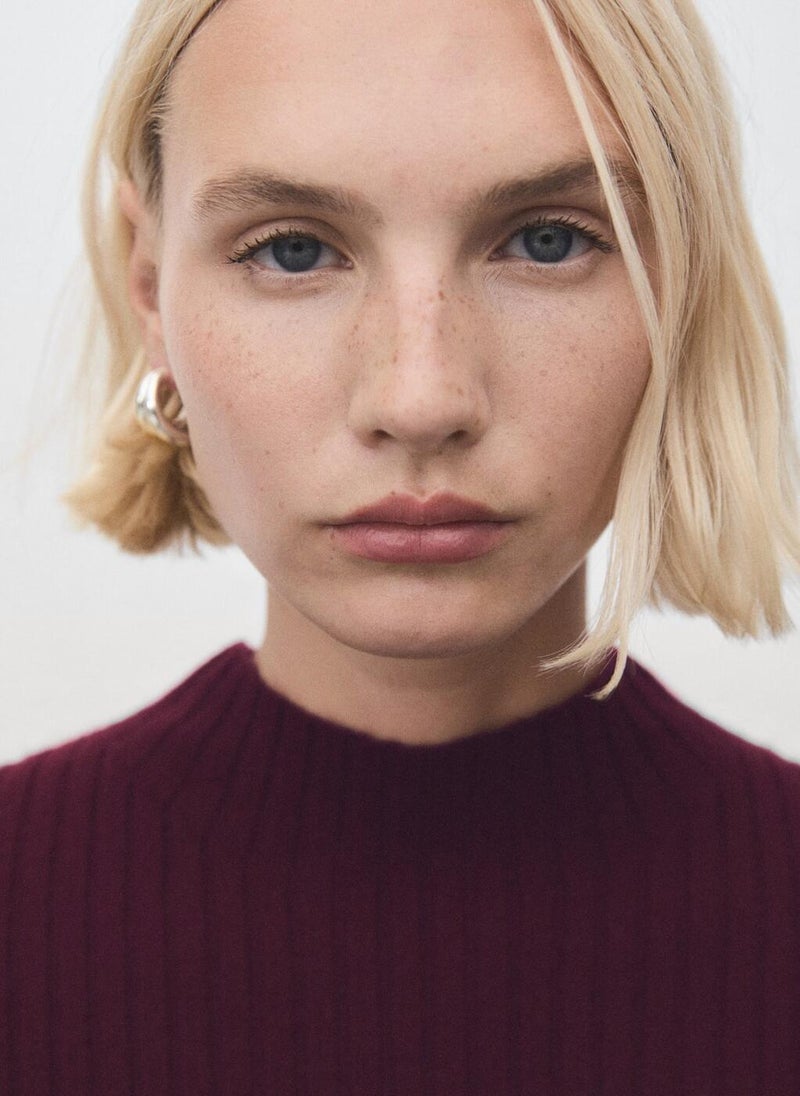 مانجو فستان بياقة بيركنز مضلع - Image 4