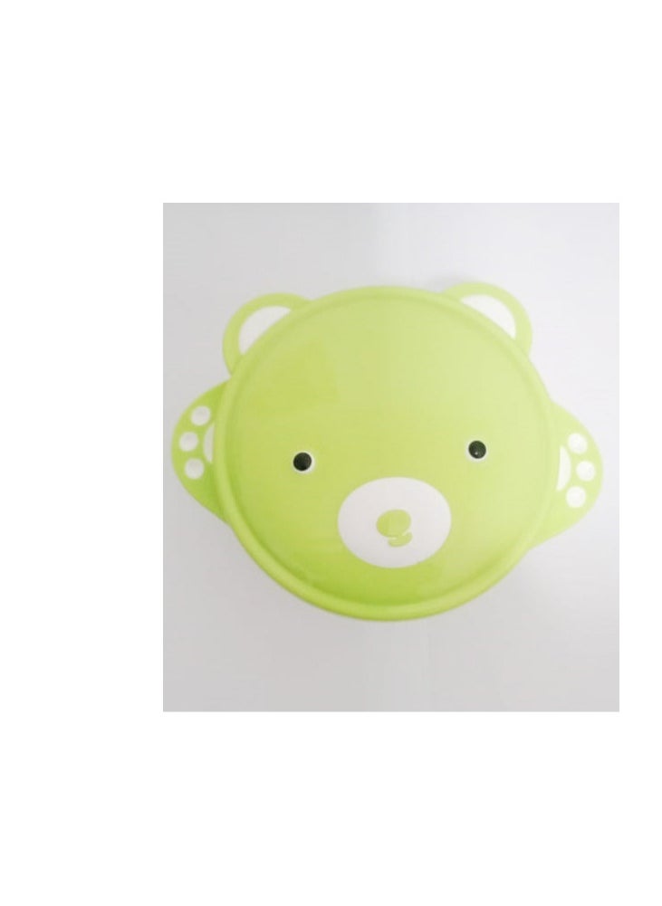 Baby feeding bowl with silicone base and design-cardboard with large capacity, feeding bowl made of materials that keep food warm for small children, one piece green color, from Rana store