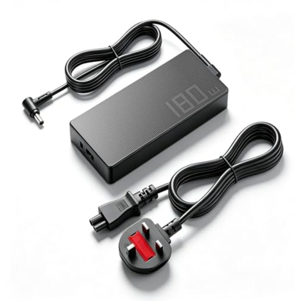180W Laptop Charger for Asus TUF Gaming F15 F505 FX505 FX506 FX705 ROG Zephyrus G14 G15 GA502 Strix G GL504GM G713IH G531 G731: Aluminum Housing, Black, Fast Charging
