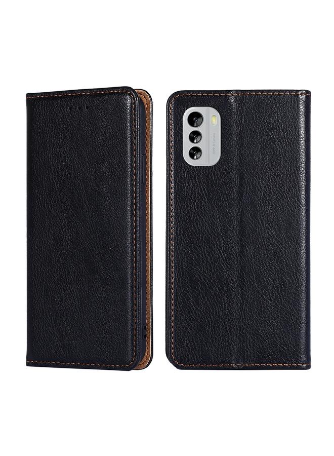S-TOP Case For Nokia G60 5G Gloss Oil Solid Color Magnetic Leather Phone Case - Image 1
