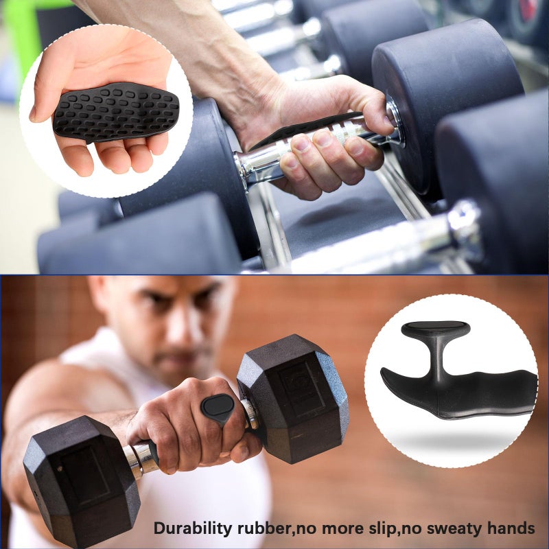 NiuMid Anti-Slip Workout Grips - Ergonomic Rubber Hand Protector Gloves for Weight Lifting, Pull-Ups, Gym Training and Exercise, for Men and Women (2) - Image 5